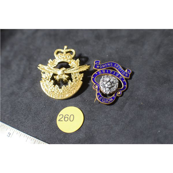 Military Badges/Women's Legion/RcAF