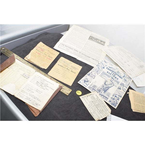 Canada Soldier paper lot