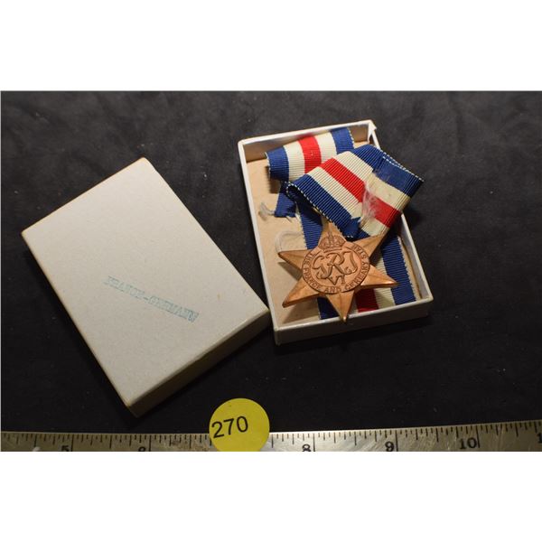 France Germany Star Medal/box