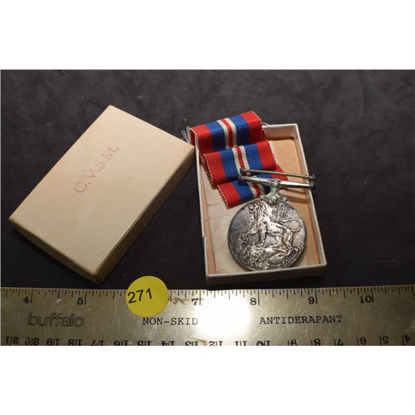 WW II British Medal/box/sterling