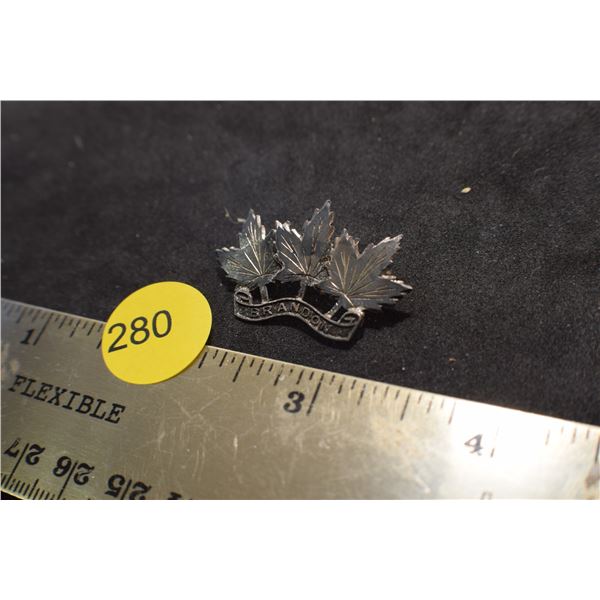 Sterling Brandon, MB pin