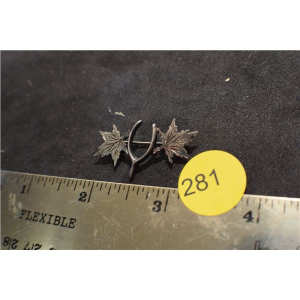 Sterling Lucky Canada pin