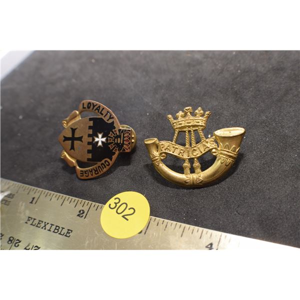 Patricia's & Military pins