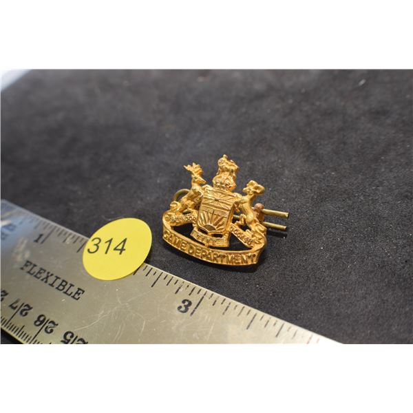 Game Warden cap badge