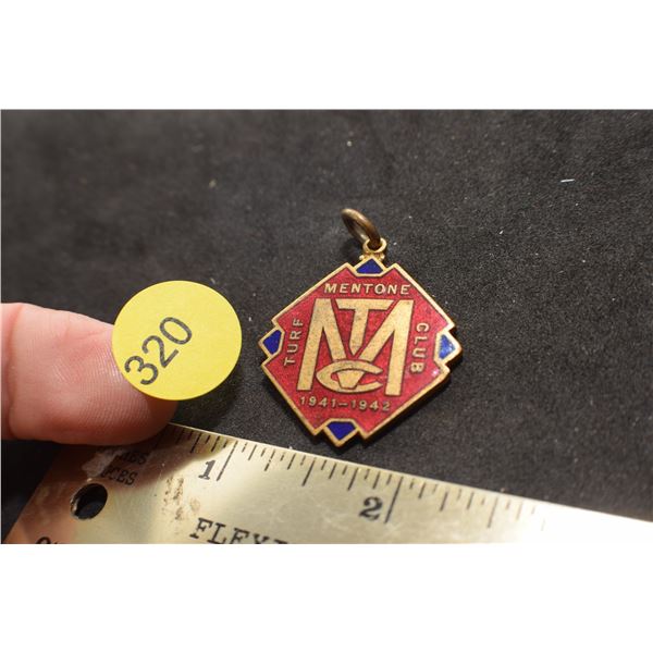 WW II era Turf Club pin