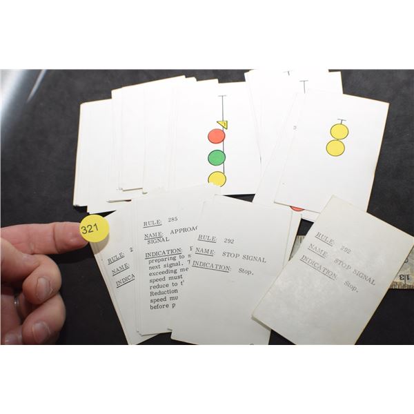 Deck of CNR signal light trading cards