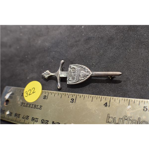 Sterling Sword pin