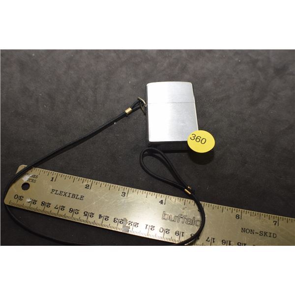 Zippo lighter c/w lanyard