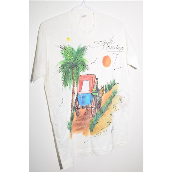 Vintage hand painted shirt large