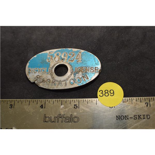 Saskatoon bicycle license