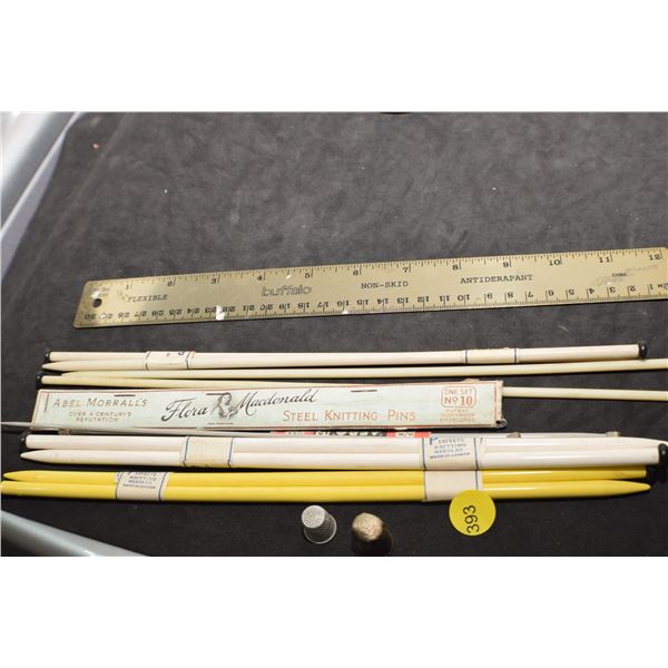Vintage NOS knitting needles etc.