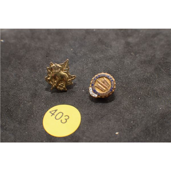 Streetcar Union pin & Mack truck pin