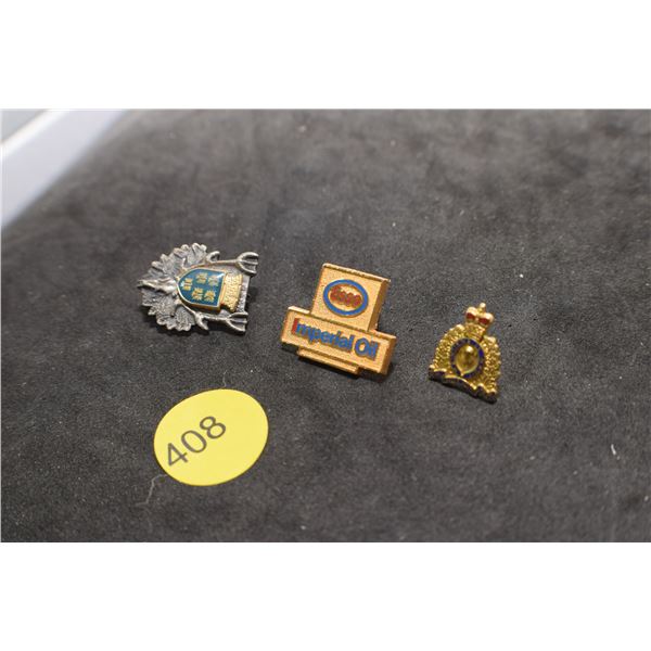 RCMP, Jägermeister hunting pin, Esso pin