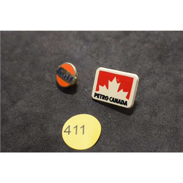 Gulf & Petro Can pins