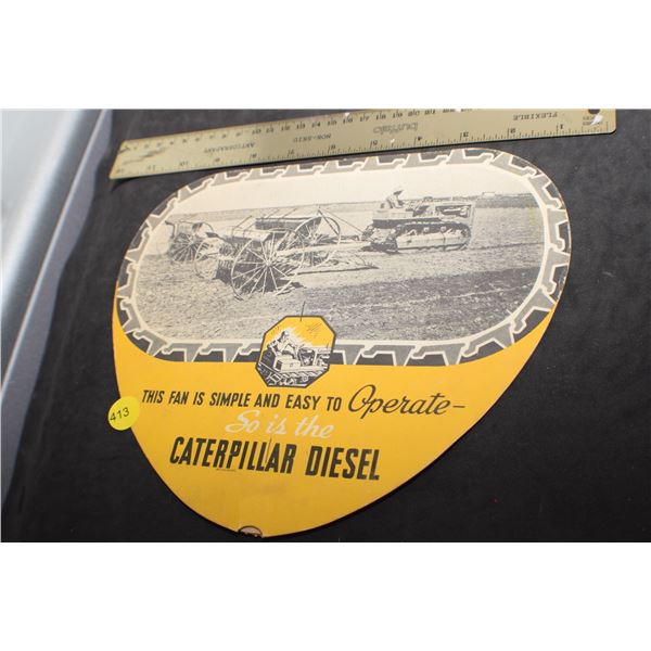 Antique Caterpillar fan steel wheel