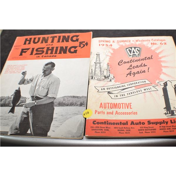 1943 Hunting magazine & 1954 catalog