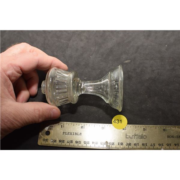 Antique tiny coal oil "twilight" lamp candy holder?
