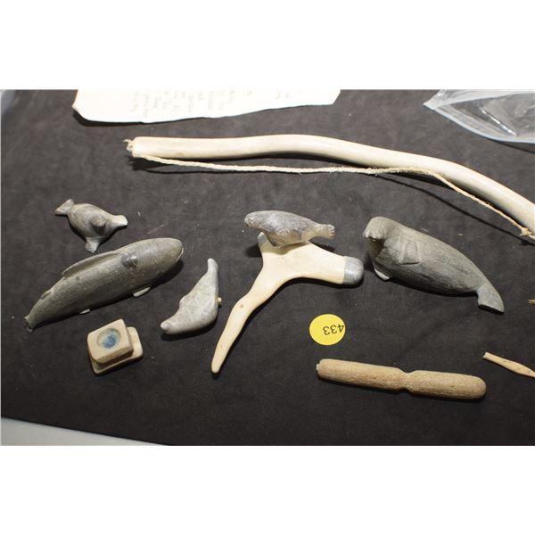 Antique Eskimo carving as is