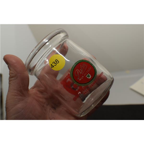 Rare wide mouth palm Cream bottle