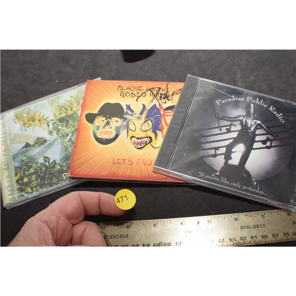 Sealed CD's & signed Blackie & Rodeo Kings & Saskatoon band