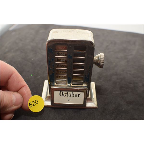 Antique Desk calendar