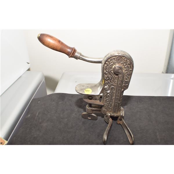 Antique Nickle Champion commercial Cork remover
