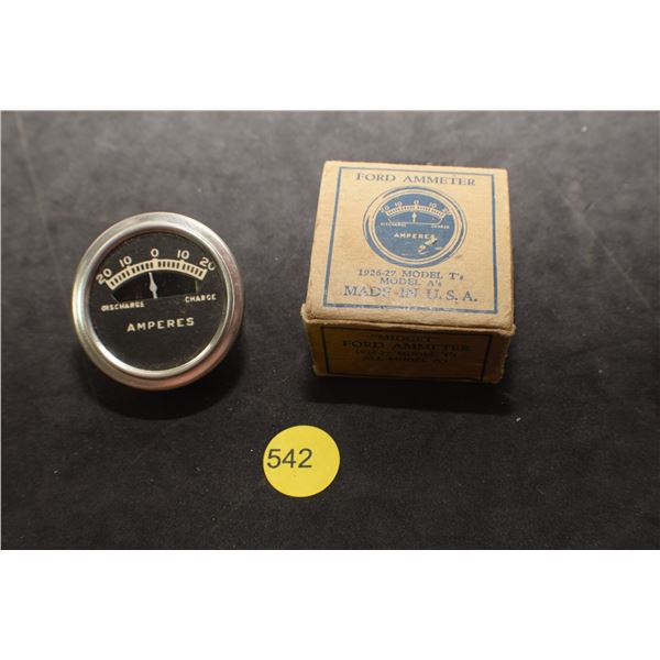 Antique NOS Ford Midget Ammeter Gauge
