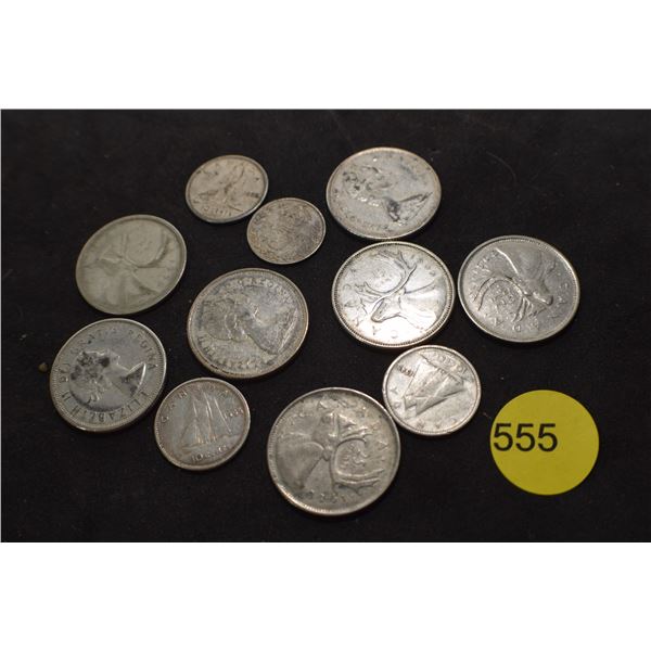 Vintage Canada Silver coins