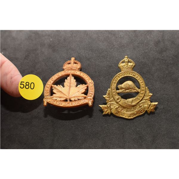 2 X Canadian Regiment badge