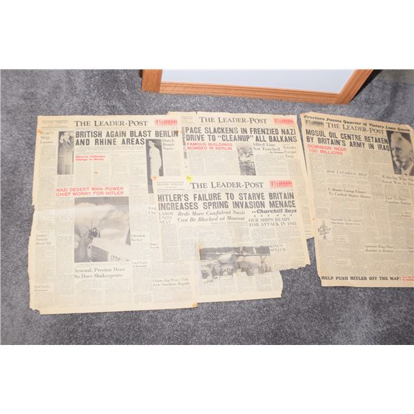 WW II Leader Post Covers