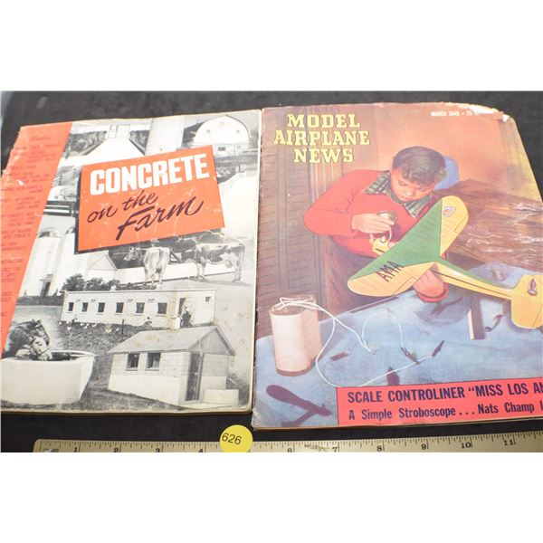 1940's Concrete on farm/model airplane news