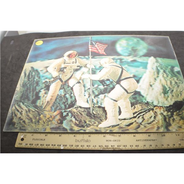 1960's 3D Lenticular Moon landing