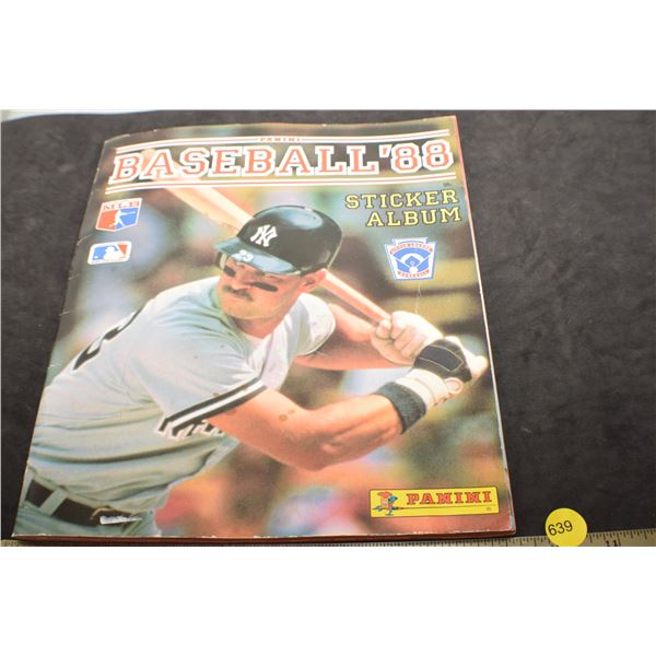 1988 Panini baseball sticker album