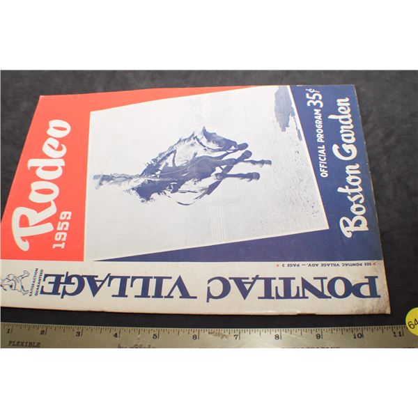 1959 Biston Gardens Rodeo program