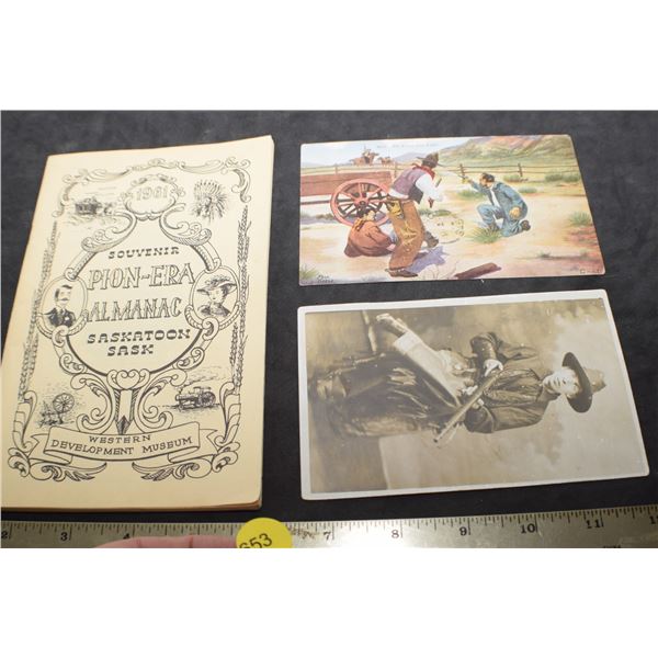Saskatoon 1961 pion-era & Cowboy postcards