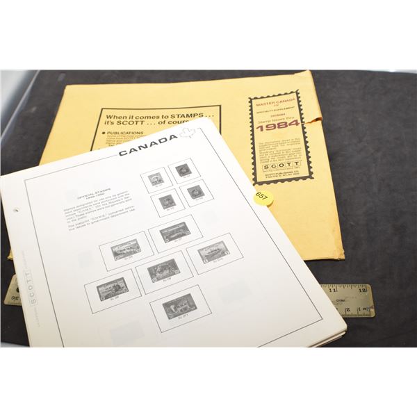 1984 Scott Canada Stamp album