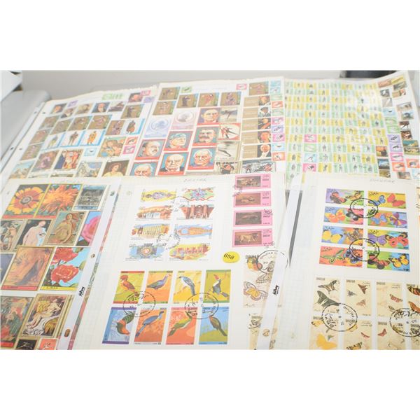 6 Stamp pages (all 2 sided)