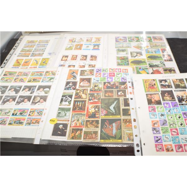 6 Stamp pages (all 2 sided)