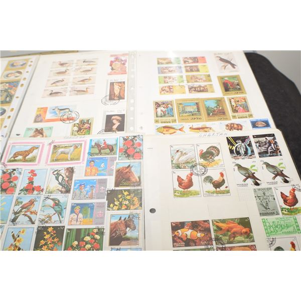 6 Stamp pages (all 2 sided)