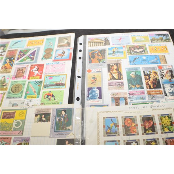 4 Stamp pages (all 2 sided)