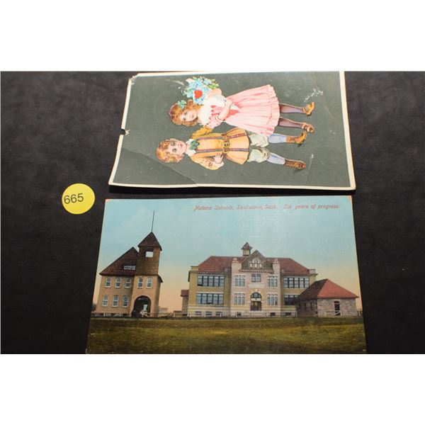 Nutana School postcard etc