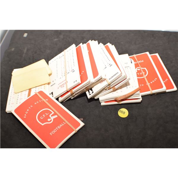 Huge stack CFL game cards 1980-1981