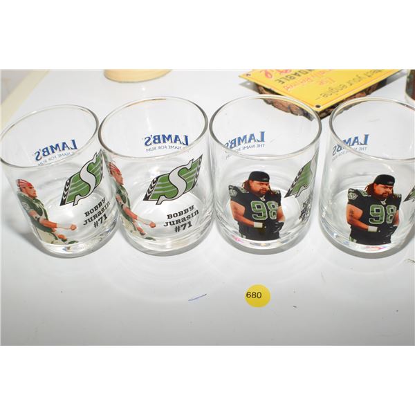 Sask Roughriders Glasses