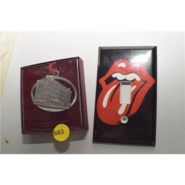 Nova Scotia Pewter Ornament & Rolling Stones switch cover