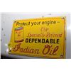 Image 1 : Indian Oil Porcelain Sign - fantasy