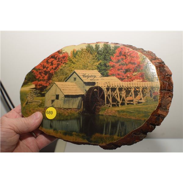 Antique Calgary wall plaque