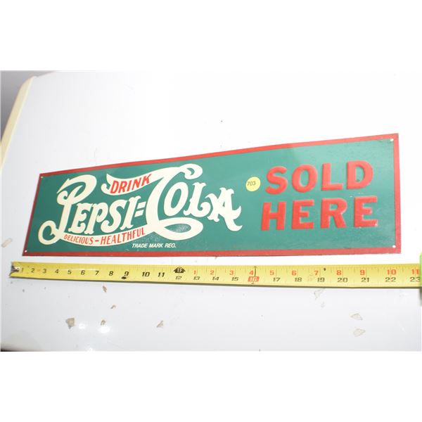 Pepsi Cola tin sign (vintage?)