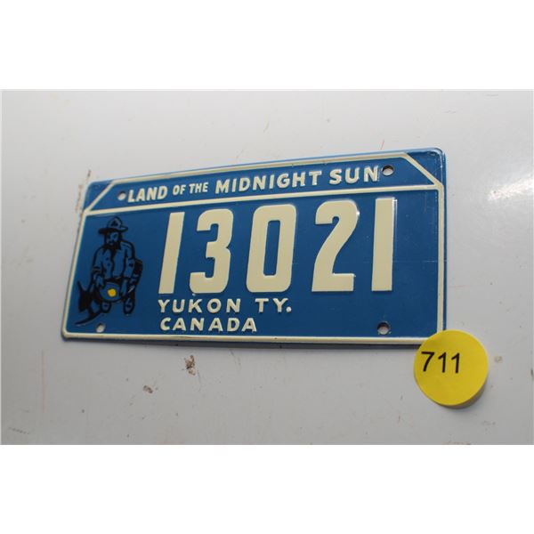 1953 Wheaties Mini License plate Yukon