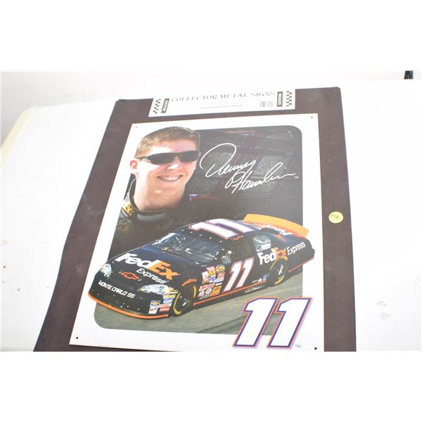Nascar collector tin sign