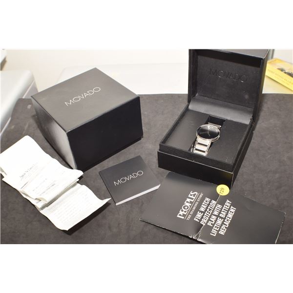 Estate Movado Sapphire NOS watch, never used, purchase 2014, battery would be dead, back never remov